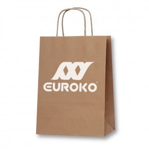 ECO taška papírová hnědá s potiskem