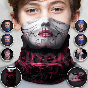 Tube Scarf for Kids Rose