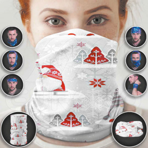 Pre-Finished Tube Scarf for Adults Halloween