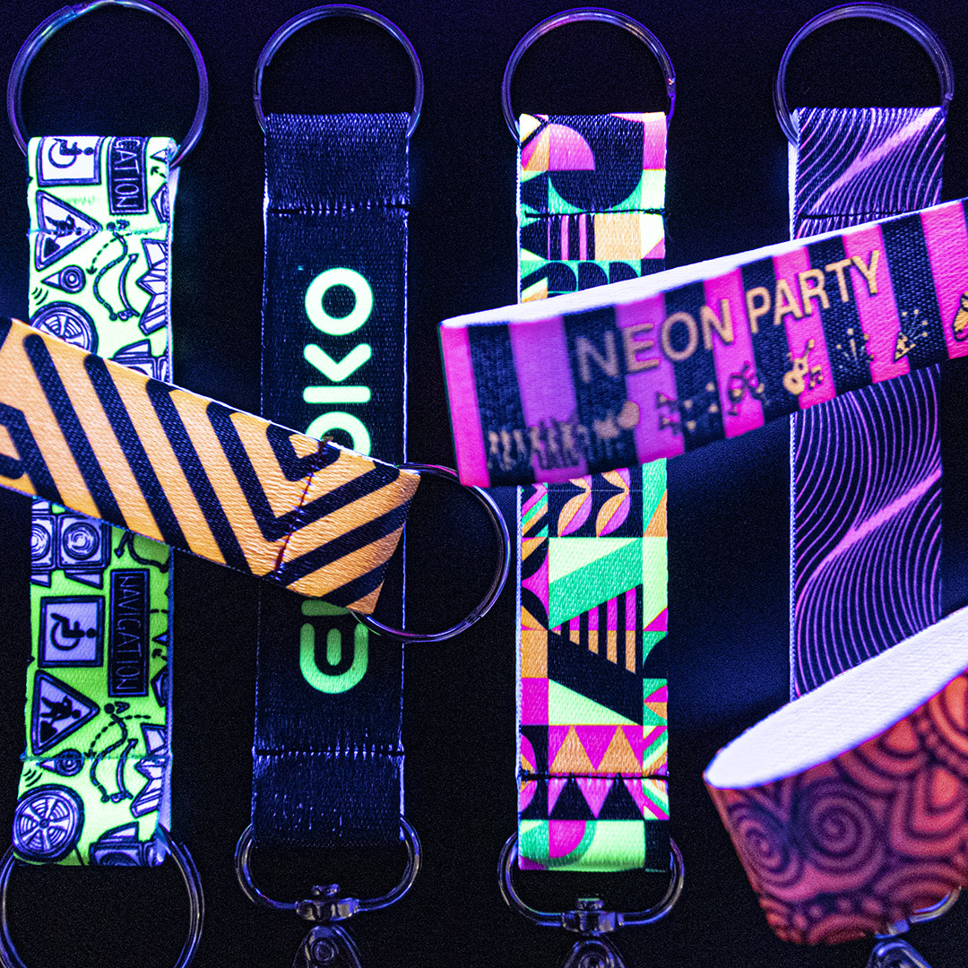Neonové klíčenky Neonové klíčenky