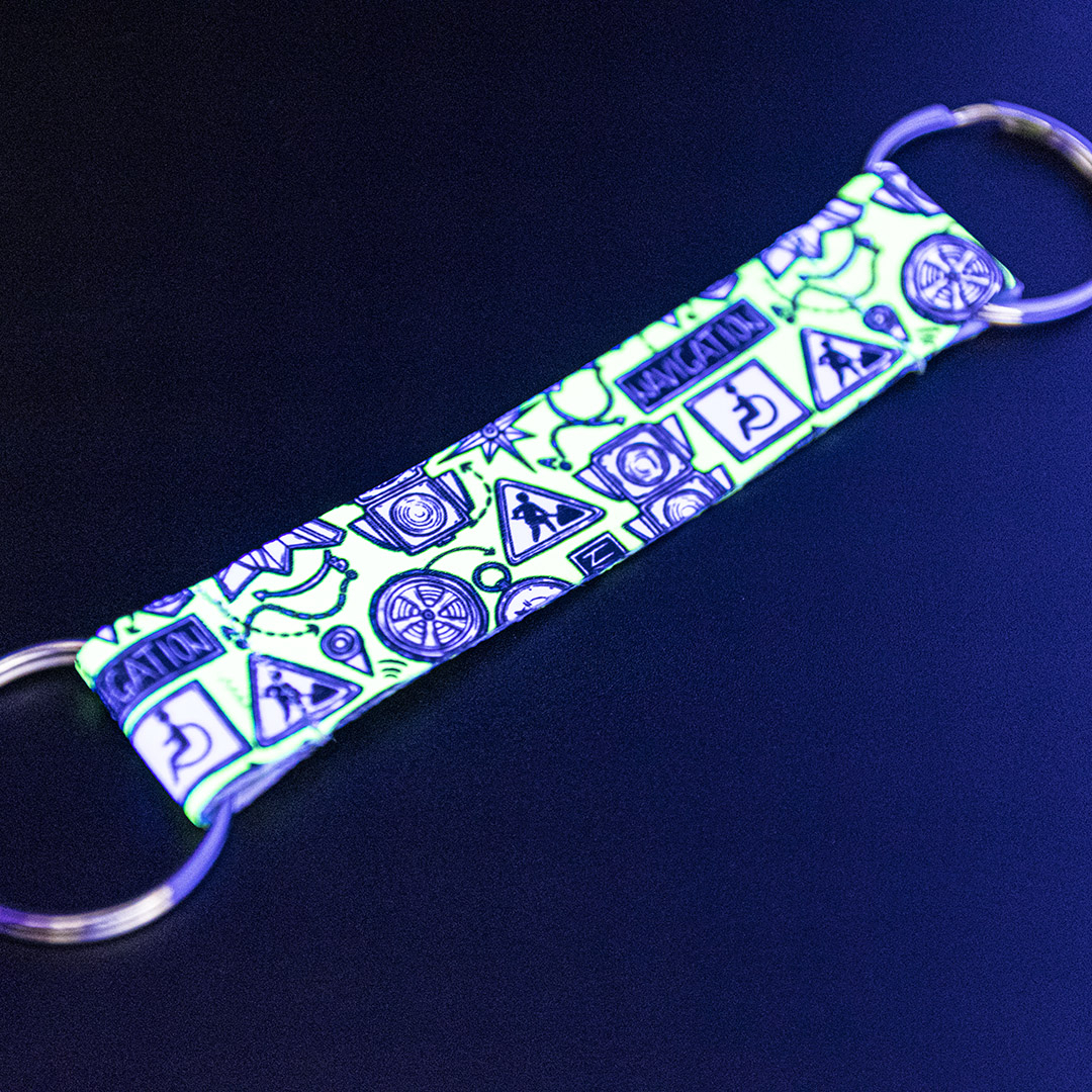 Neon klíčenka ''DOUBLE''