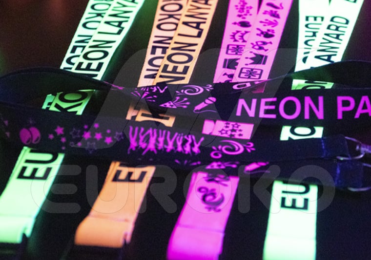 Neonový lanyard Neonový lanyard