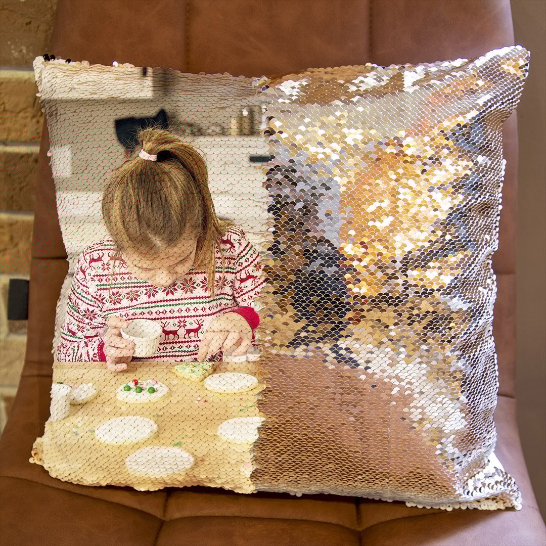 Polštář s flitry Polštář s flitry