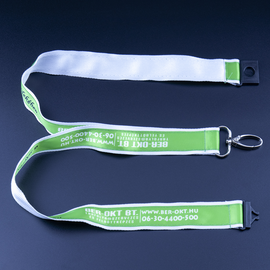 Šňůrky na krk se sponou prémium