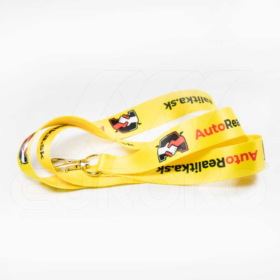 Šňůrky na krk s potiskem AKCE Šňůrky na krk s potiskem AKCE